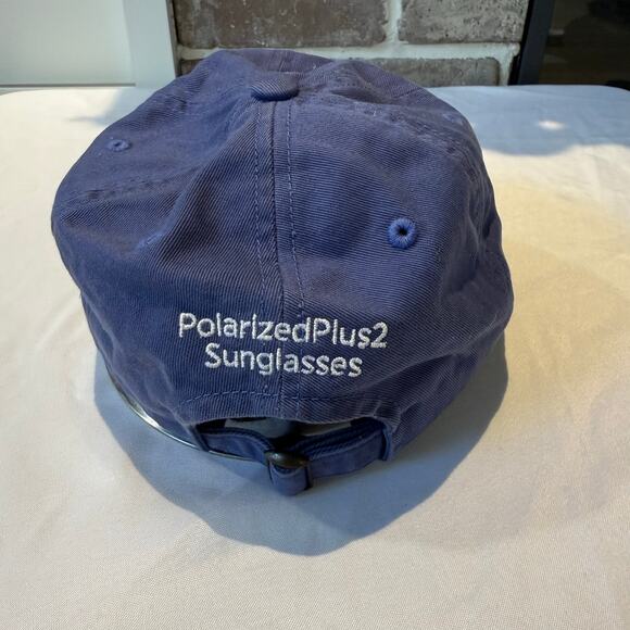 Maui Jim Polarized Plus 2 Sunglasses Embroidered Blue Strapback Baseball Hat Cap - Picture 4 of 7